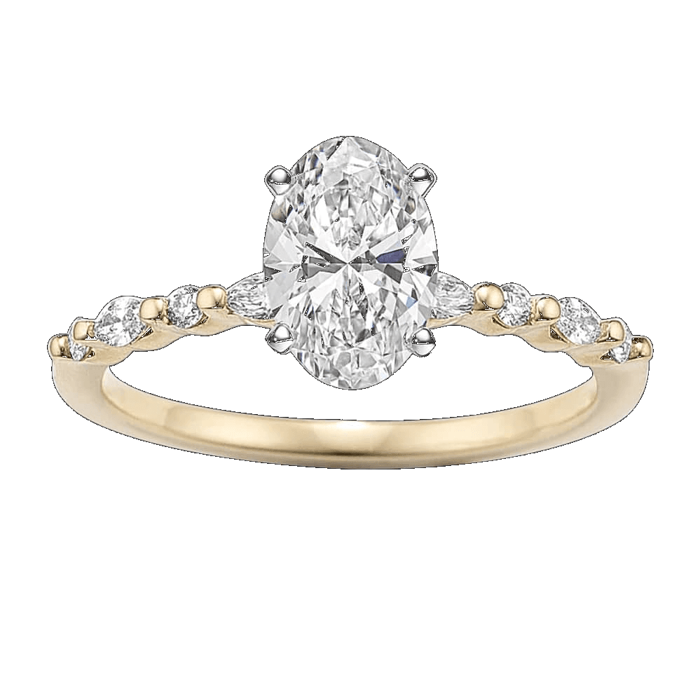 Aurora Halo Engagement Ring